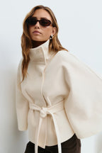 Women's Belted Cape Coat