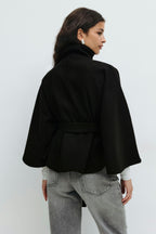 Women's Belted Cape Coat