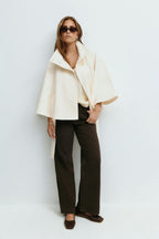 Women's Belted Cape Coat