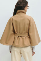 Women's Belted Cape Coat