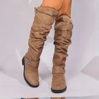 Women's Buckle Slouch Boots