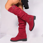 Women's Buckle Slouch Boots