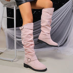 Women's Buckle Slouch Boots