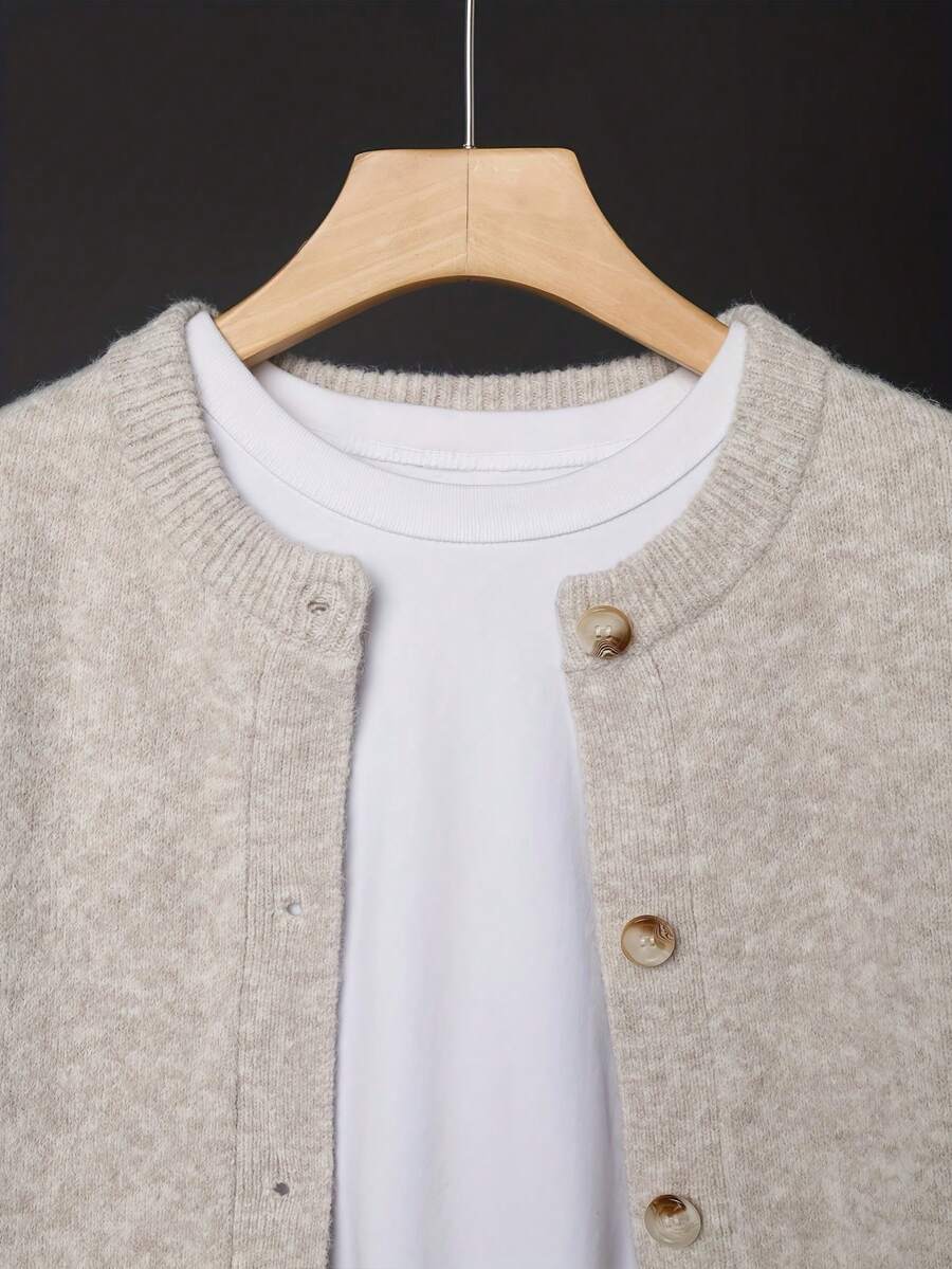 Women's Button-Up Knitted Cardigan