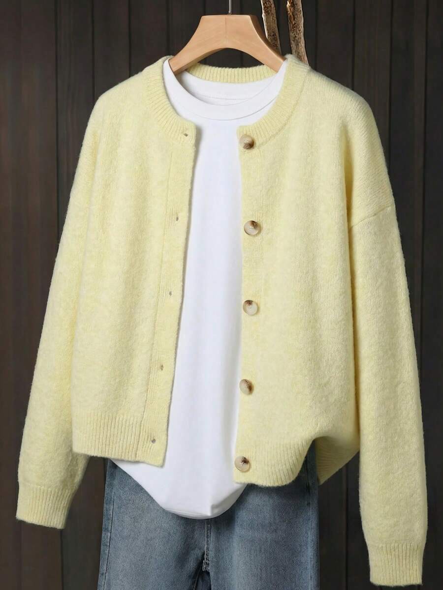 Women's Button-Up Knitted Cardigan