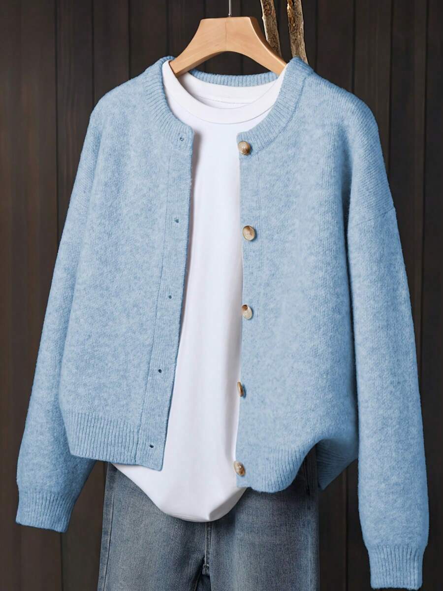 Women's Button-Up Knitted Cardigan