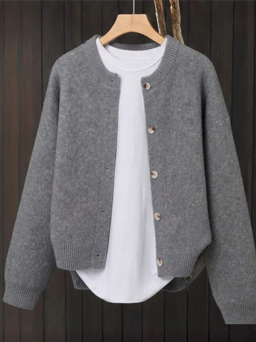 Women's Button-Up Knitted Cardigan