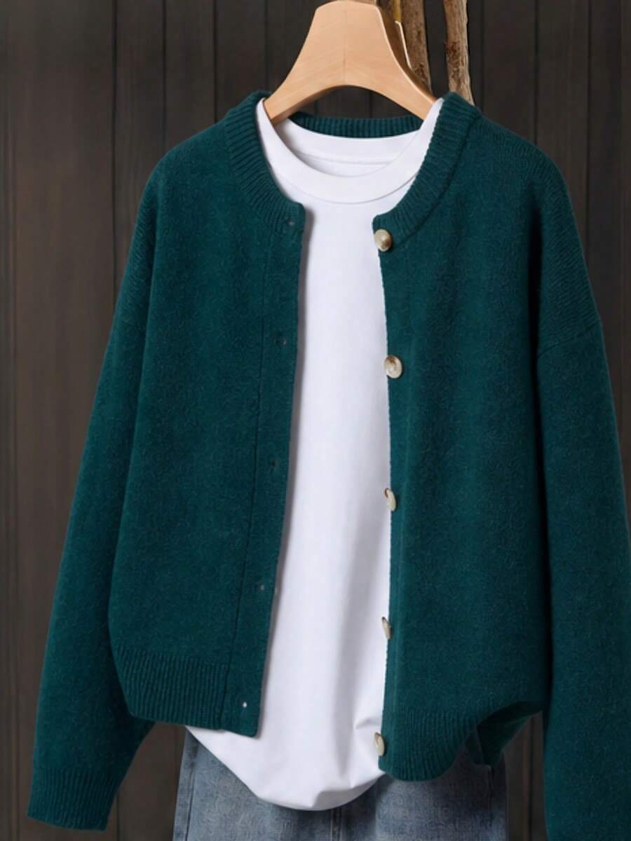 Women's Button-Up Knitted Cardigan