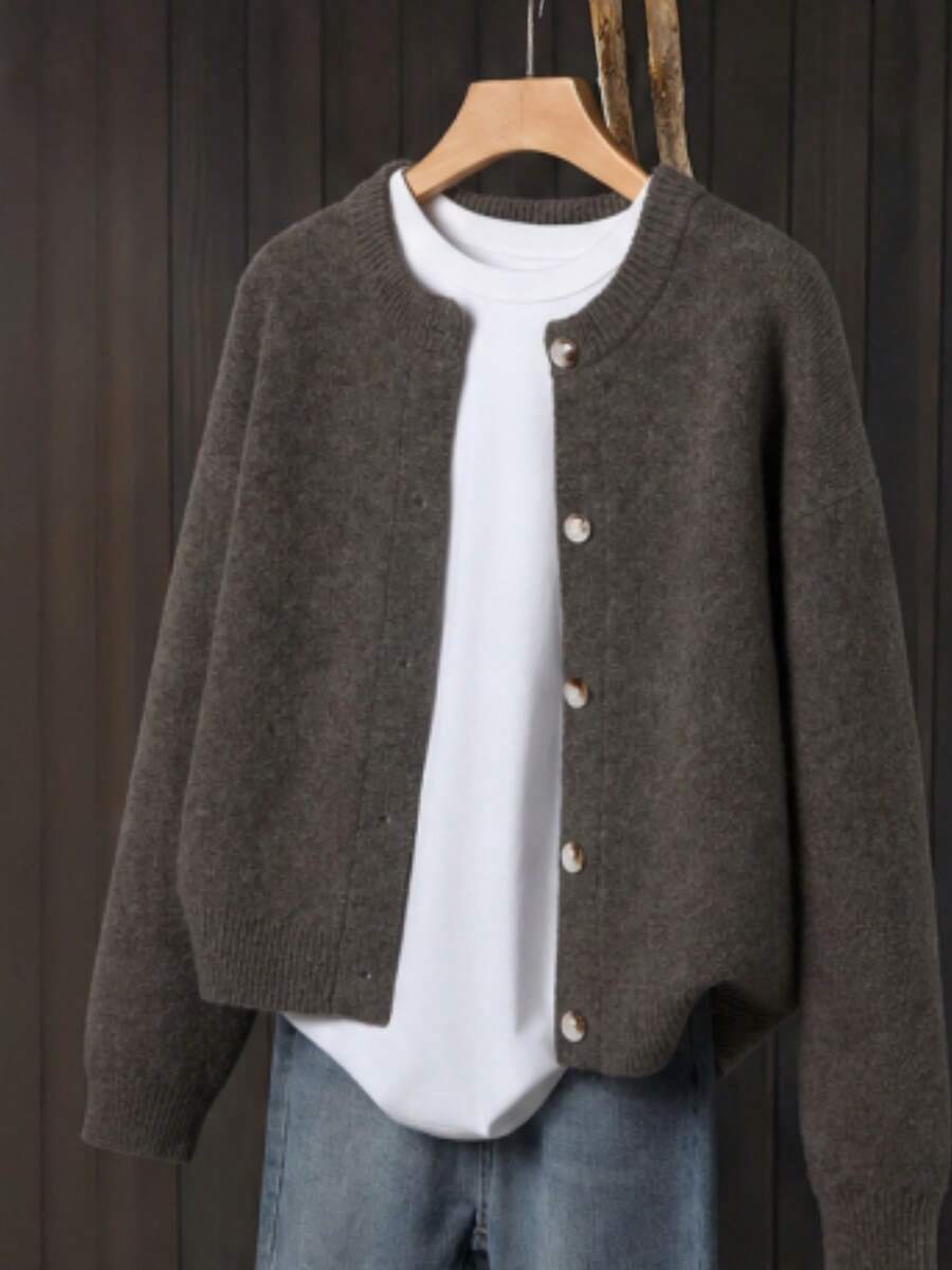Women's Button-Up Knitted Cardigan