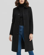 Women's Button-Up Long Coat