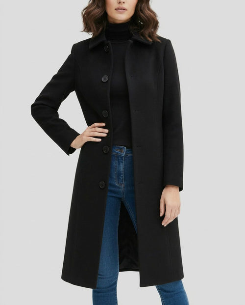 Women's Button-Up Long Coat