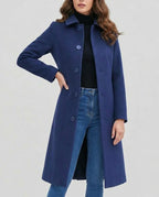 Women's Button-Up Long Coat