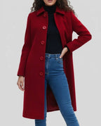 Women's Button-Up Long Coat
