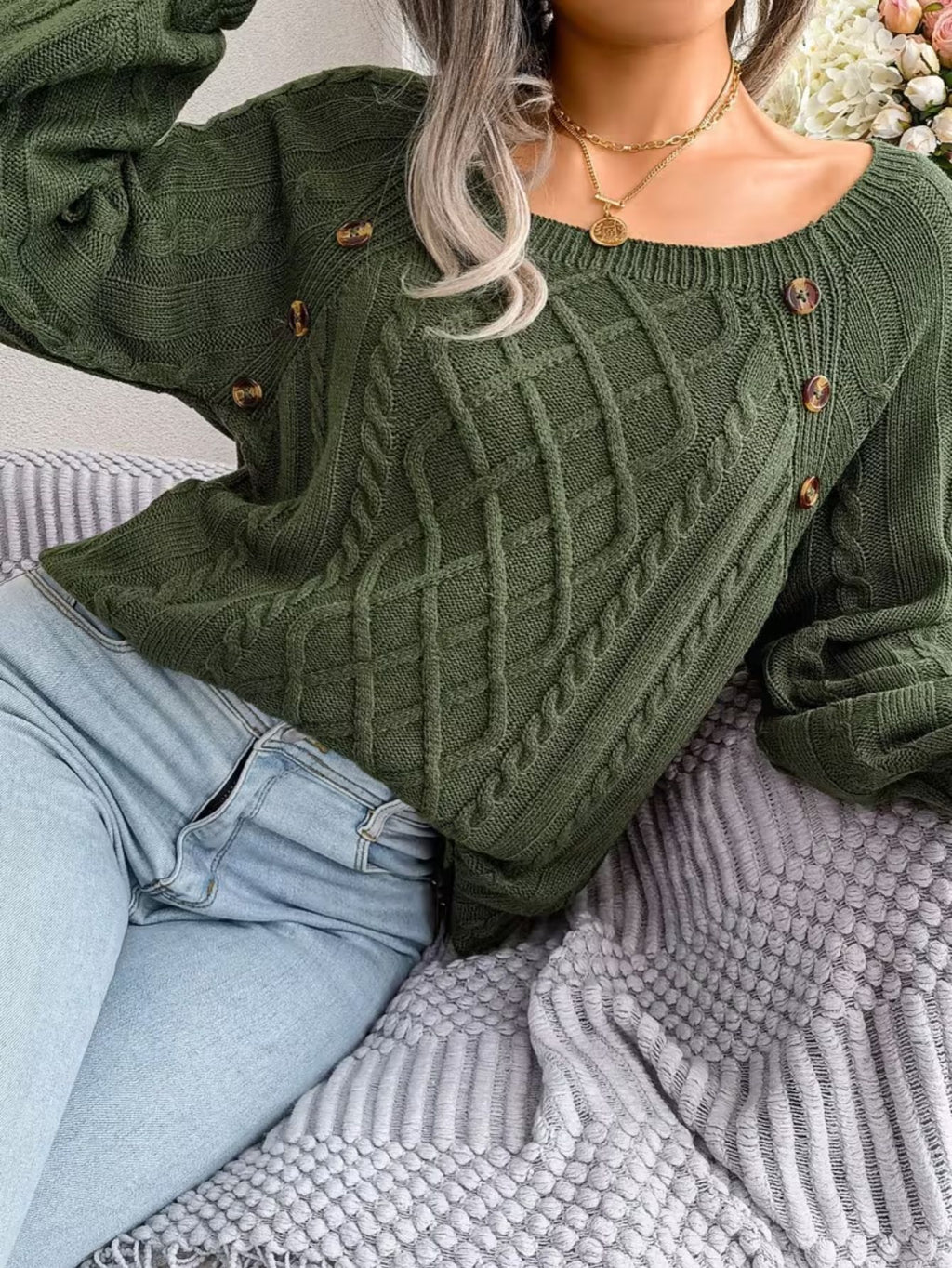 Women's Cable Knit Jumper