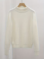 Women's Fine Rib High-Neck Jumper