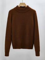 Women's Fine Rib High-Neck Jumper