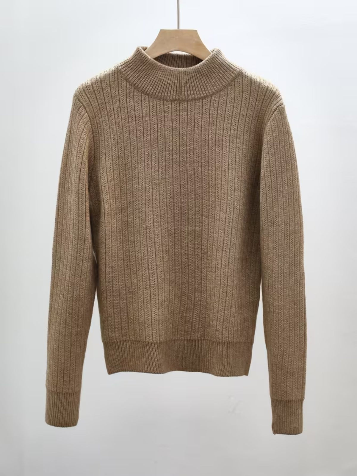 Women's Fine Rib High-Neck Jumper