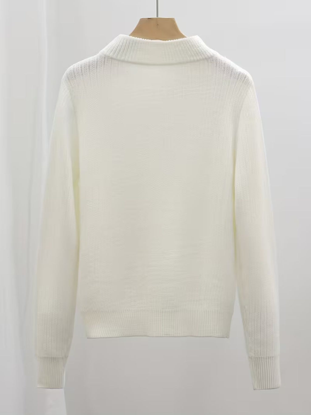 Women's Fine Rib High-Neck Jumper