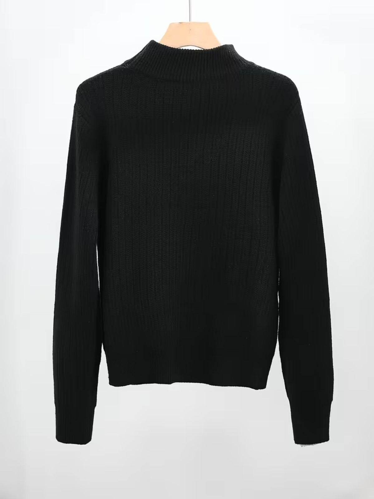 Women's Fine Rib High-Neck Jumper
