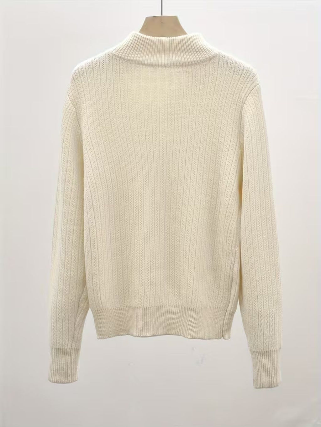 Women's Fine Rib High-Neck Jumper