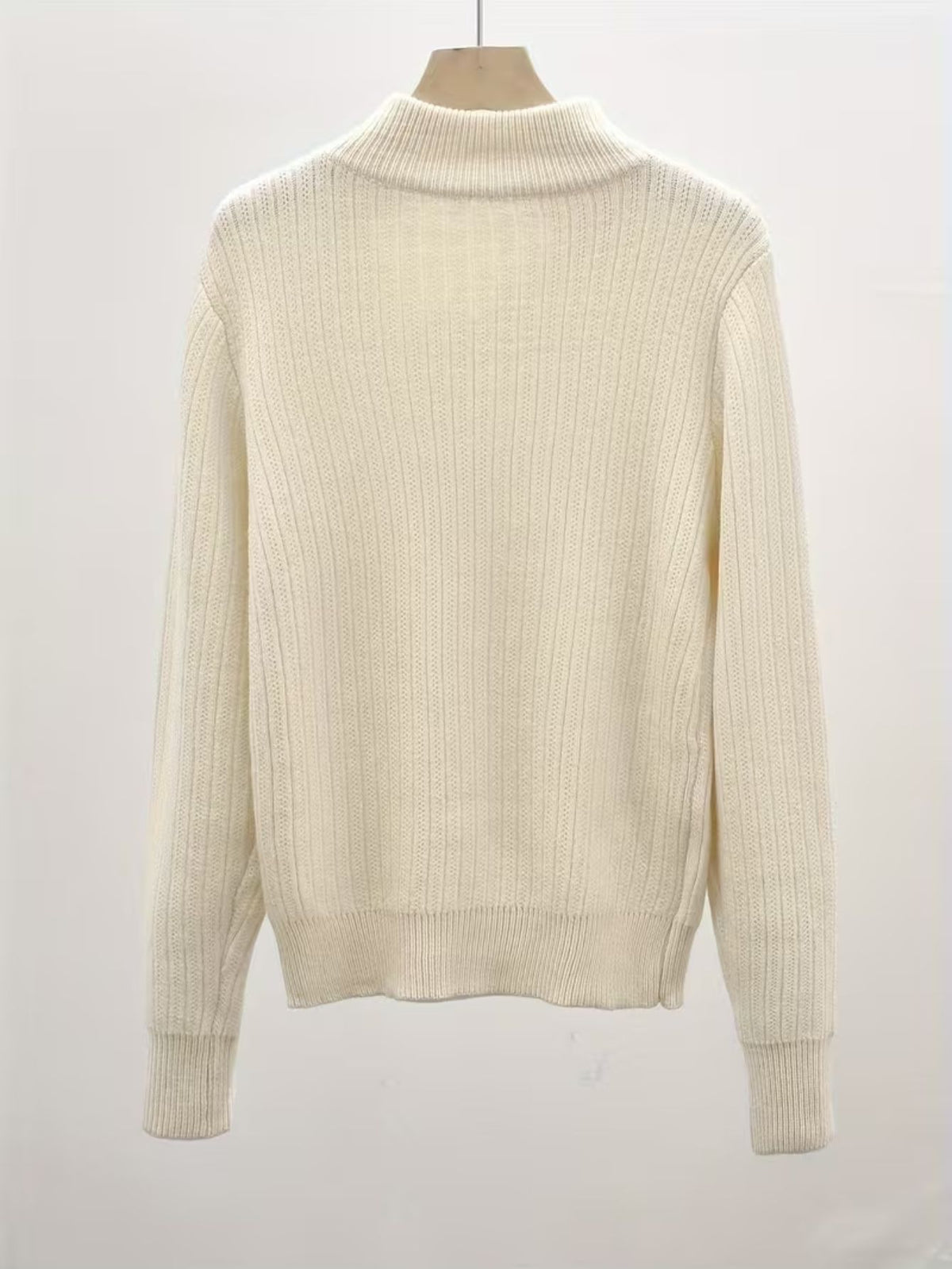Women's Fine Rib High-Neck Jumper