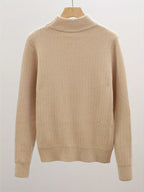 Women's Fine Rib High-Neck Jumper