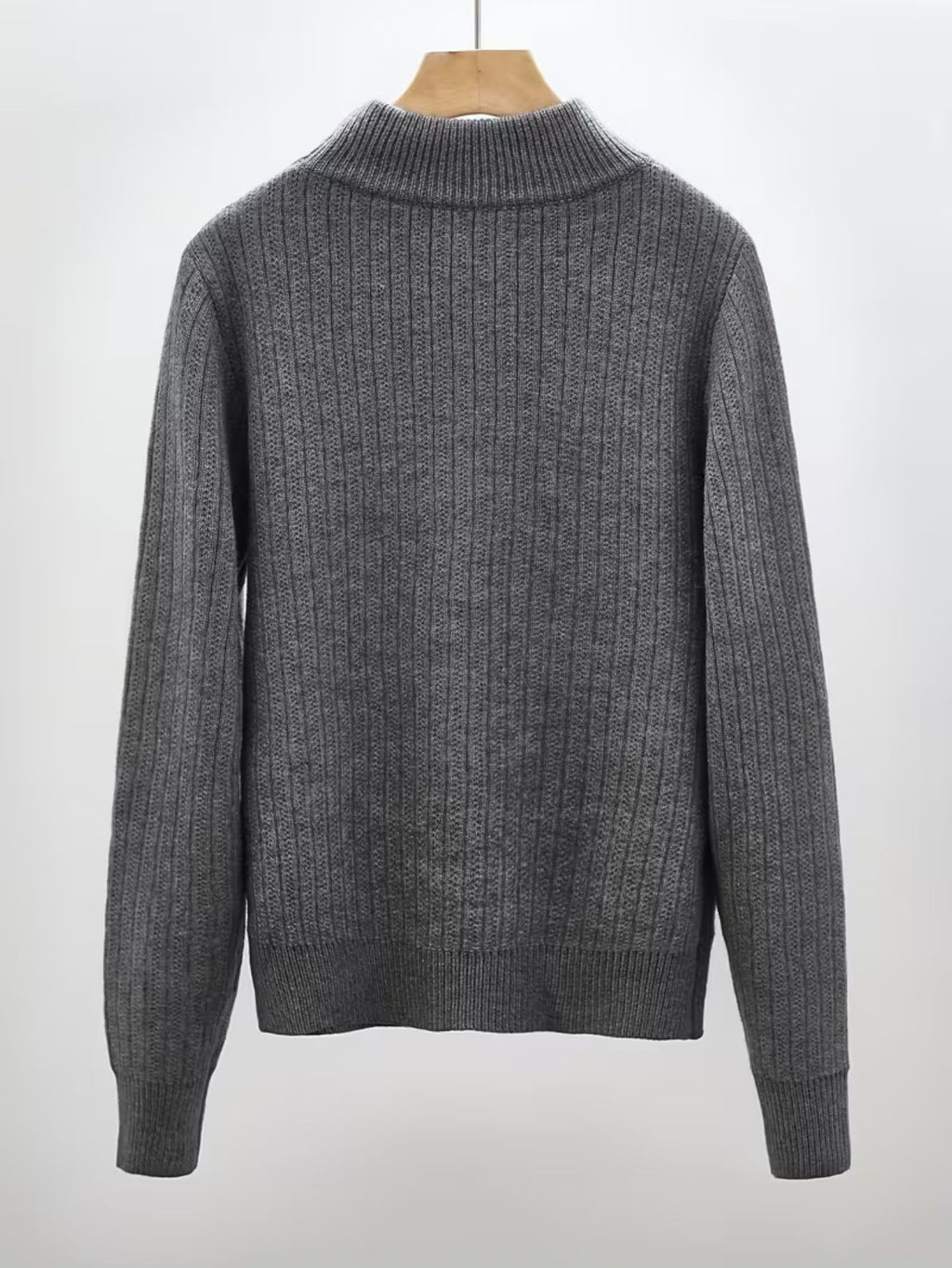 Women's Fine Rib High-Neck Jumper