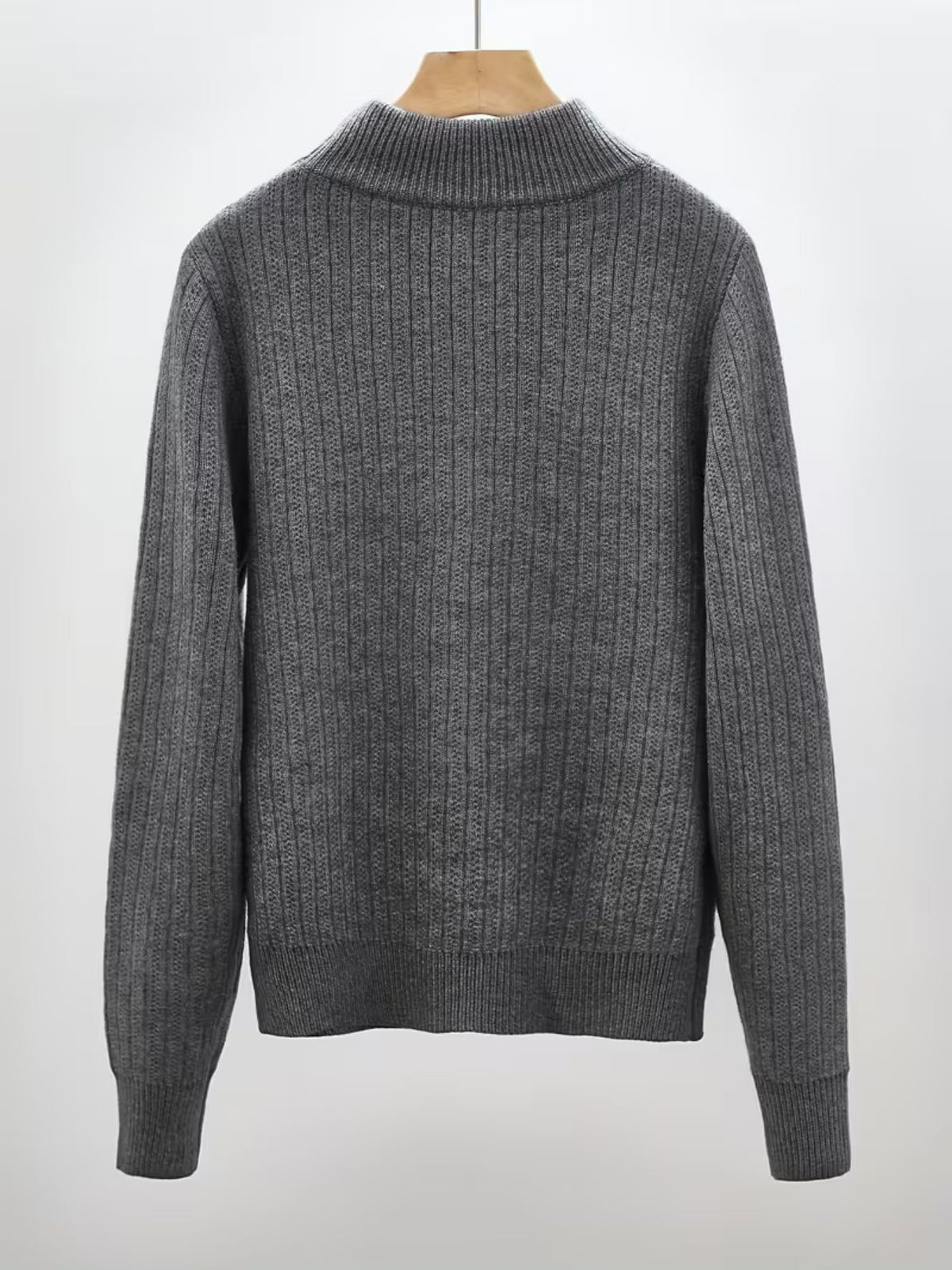 Women's Fine Rib High-Neck Jumper