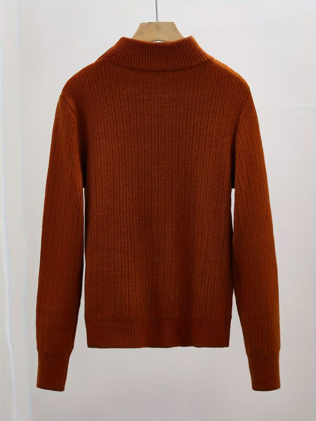 Women's Fine Rib High-Neck Jumper