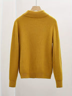 Women's Fine Rib High-Neck Jumper
