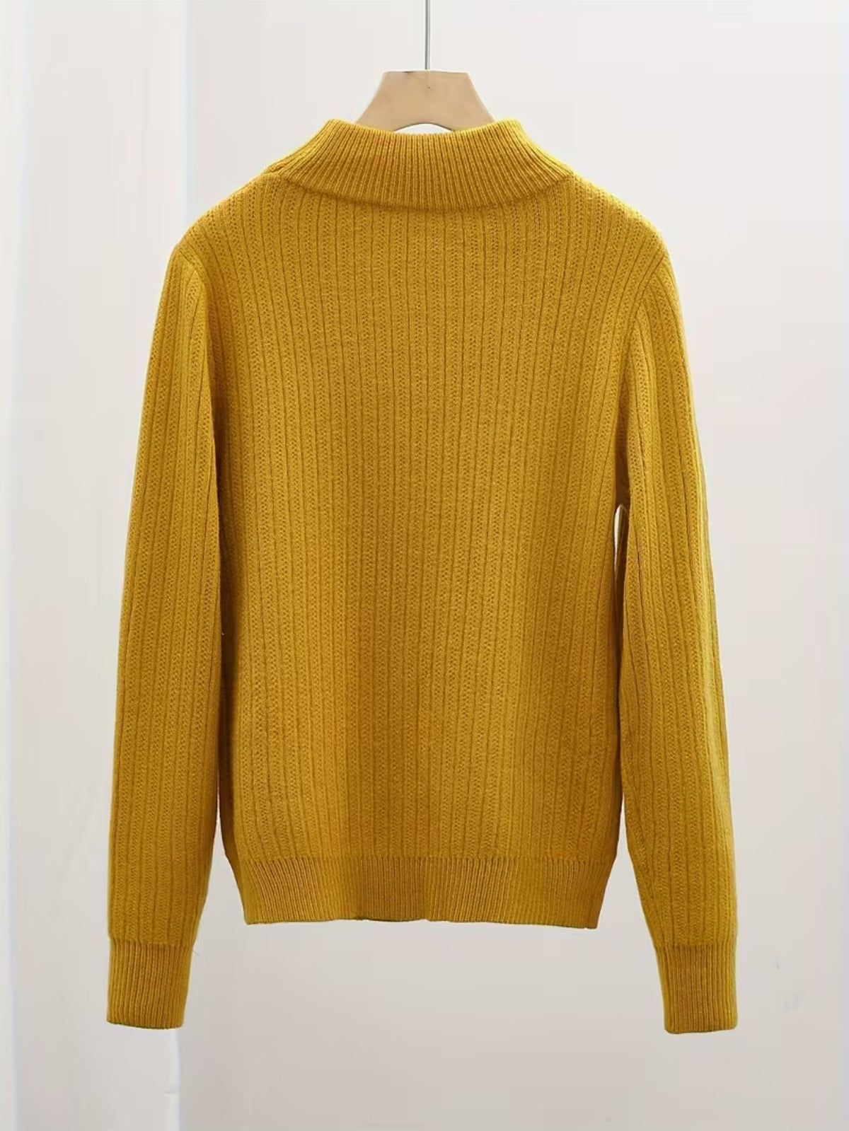 Women's Fine Rib High-Neck Jumper
