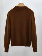 Women's Fine Rib High-Neck Jumper