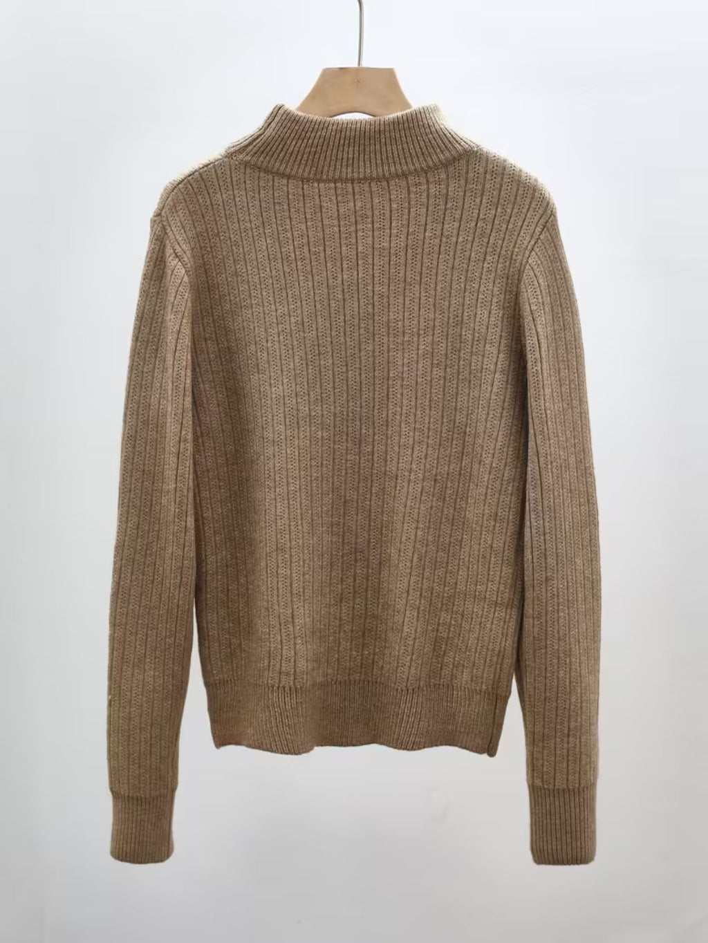 Women's Fine Rib High-Neck Jumper