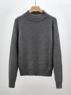 Women's Fine Rib High-Neck Jumper