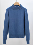 Women's Fine Rib High-Neck Jumper