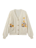 Women's Floral Knitted Cardigan