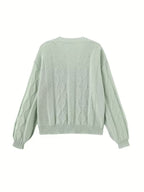 Women's Floral Knitted Cardigan