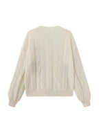 Women's Floral Knitted Cardigan