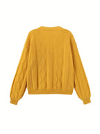 Women's Floral Knitted Cardigan