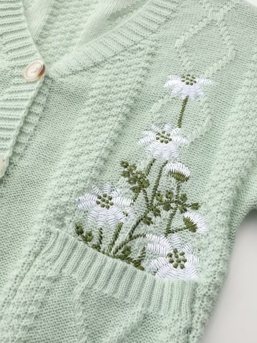Women's Floral Knitted Cardigan