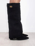 Women's Pointed-Toe Knee-High Boots