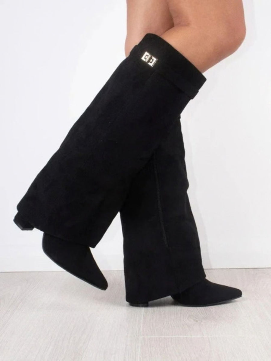 Women's Pointed-Toe Knee-High Boots