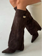 Women's Pointed-Toe Knee-High Boots