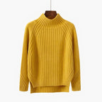 Women's Ribbed High-Neck Jumper