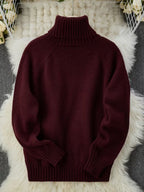 Women's Roll-Neck Knitted Jumper