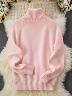 Women's Roll-Neck Knitted Jumper