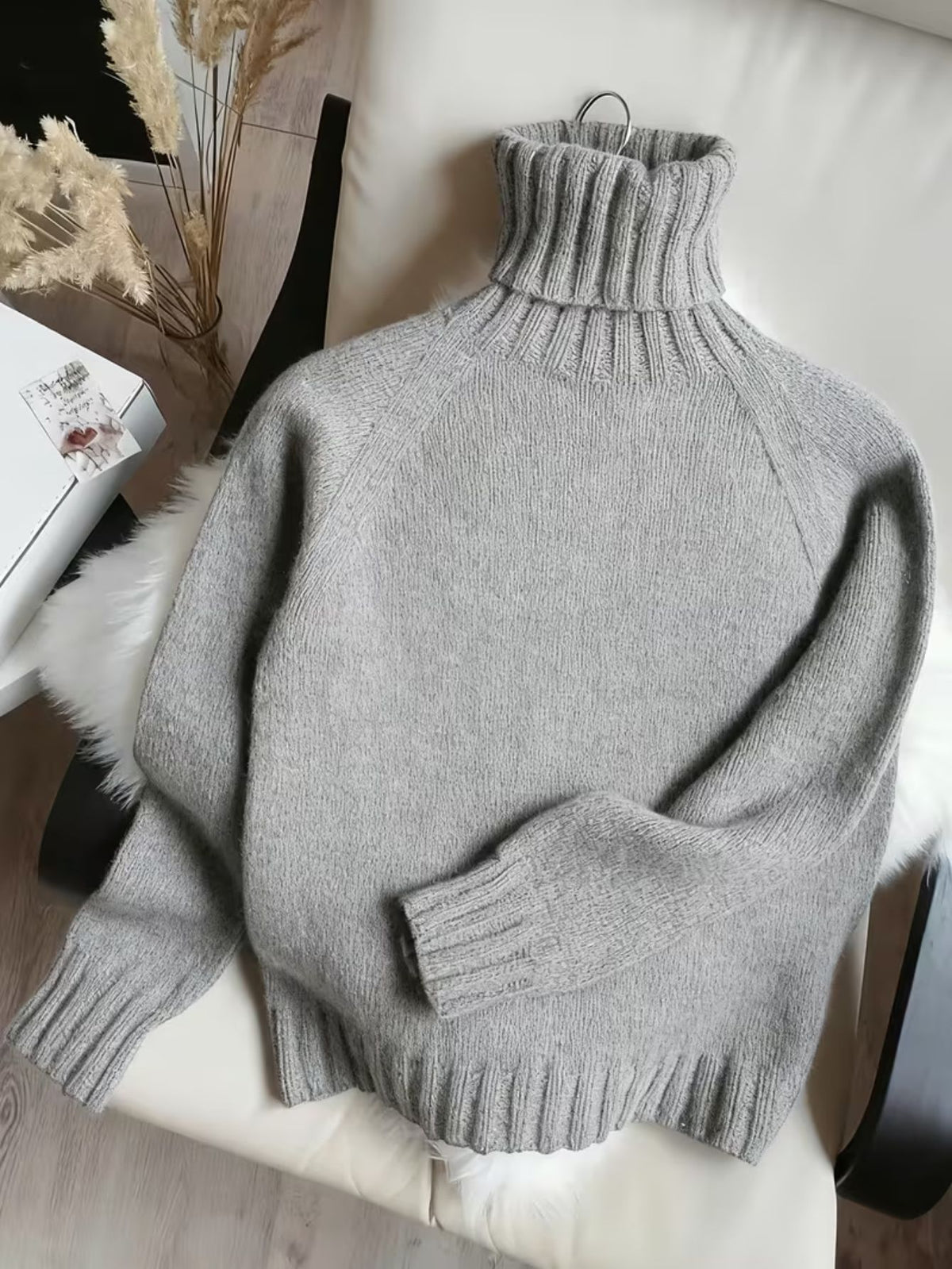 Women's Roll-Neck Knitted Jumper