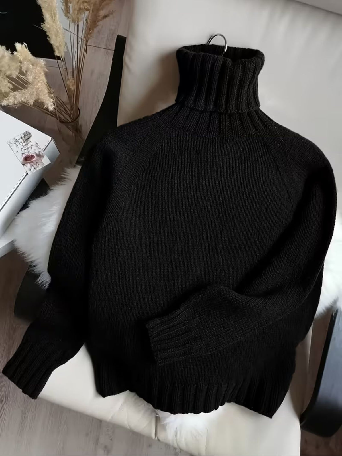 Women's Roll-Neck Knitted Jumper