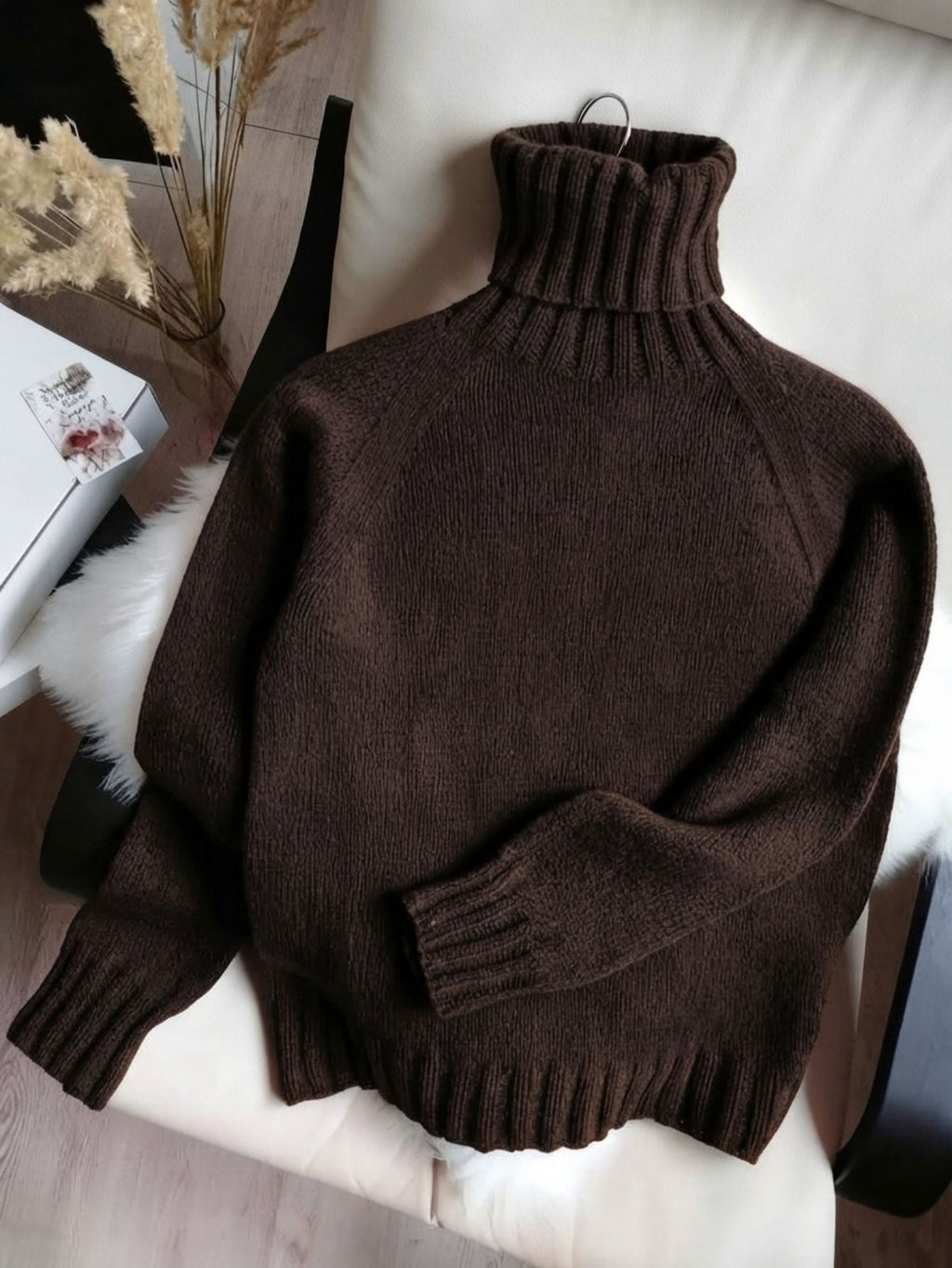 Women's Roll-Neck Knitted Jumper