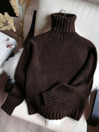 Women's Roll-Neck Knitted Jumper